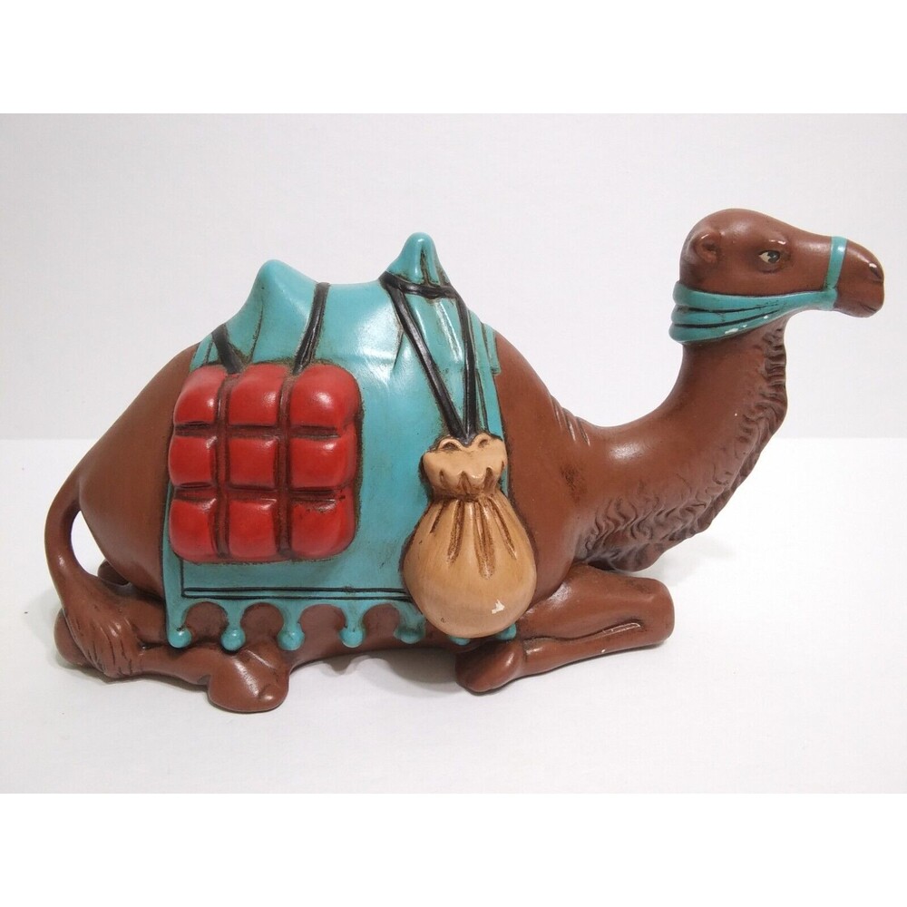 Vintage Holland Mold Christmas Nativity Camel Ceramic Handpainted Sitting